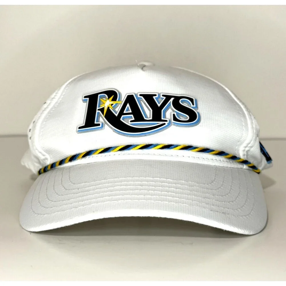 Tampa Bay Rays Snapback Hat White MLB Promo Drive Sober Get Pulled Over Cap